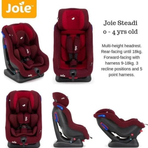 CAR SEAT JOIE STEADI RED 2