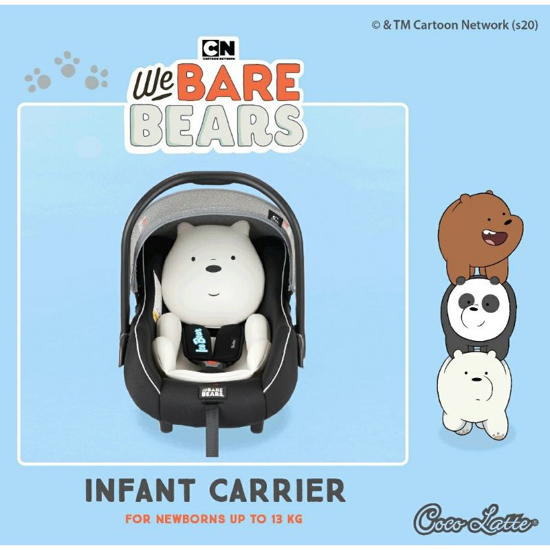 CAR SEAT INFANT COCOLATTE WE BARE BEARS